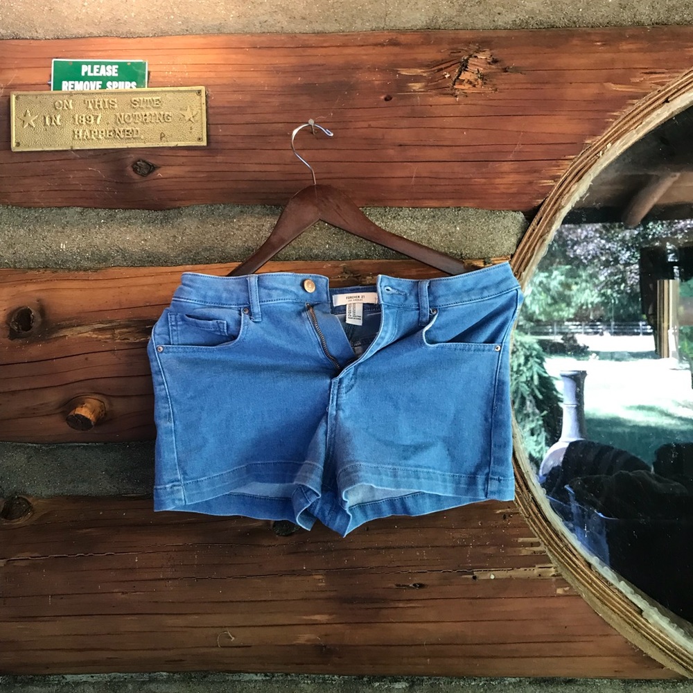 High-waisted shorts